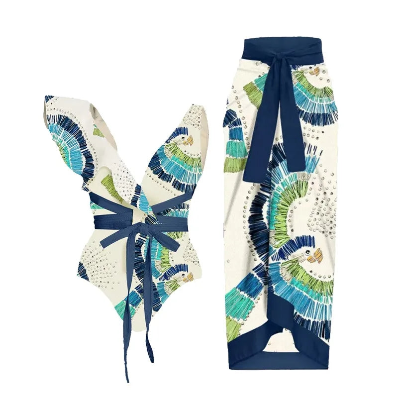 Set Traje de Baño & Salida Talla M