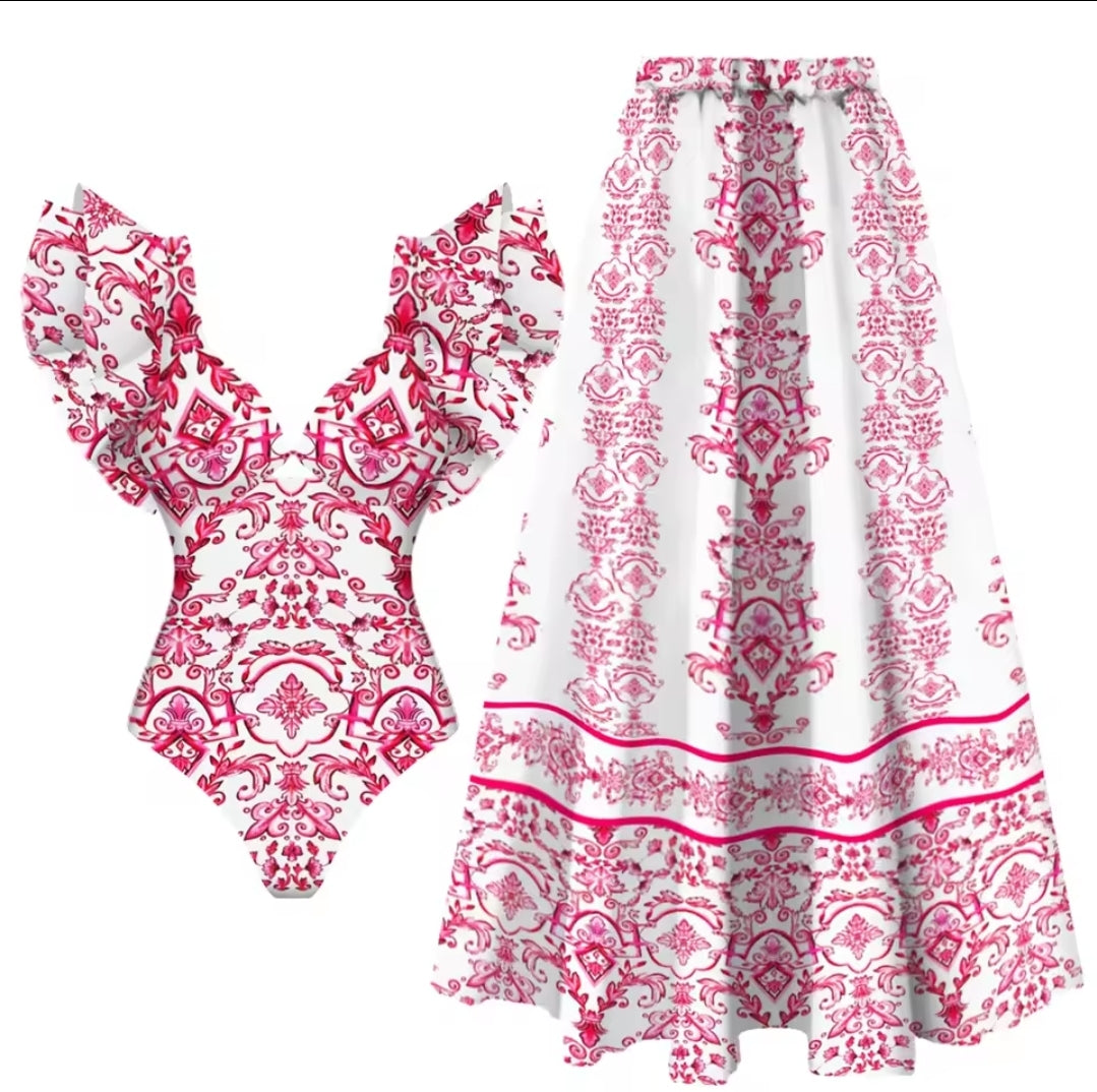 Conjunto Traje de baño 2pcs Talla XL