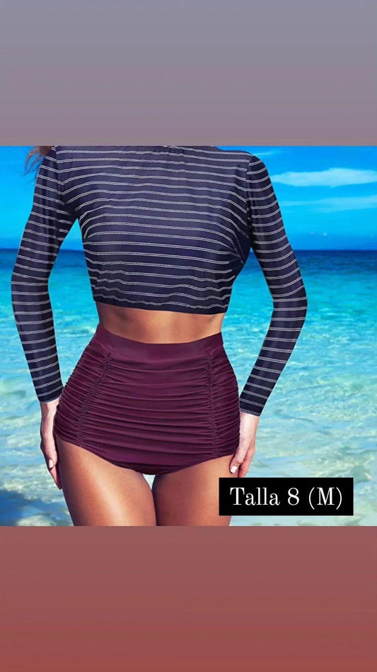 Traje de Baño manga larga 2pcs