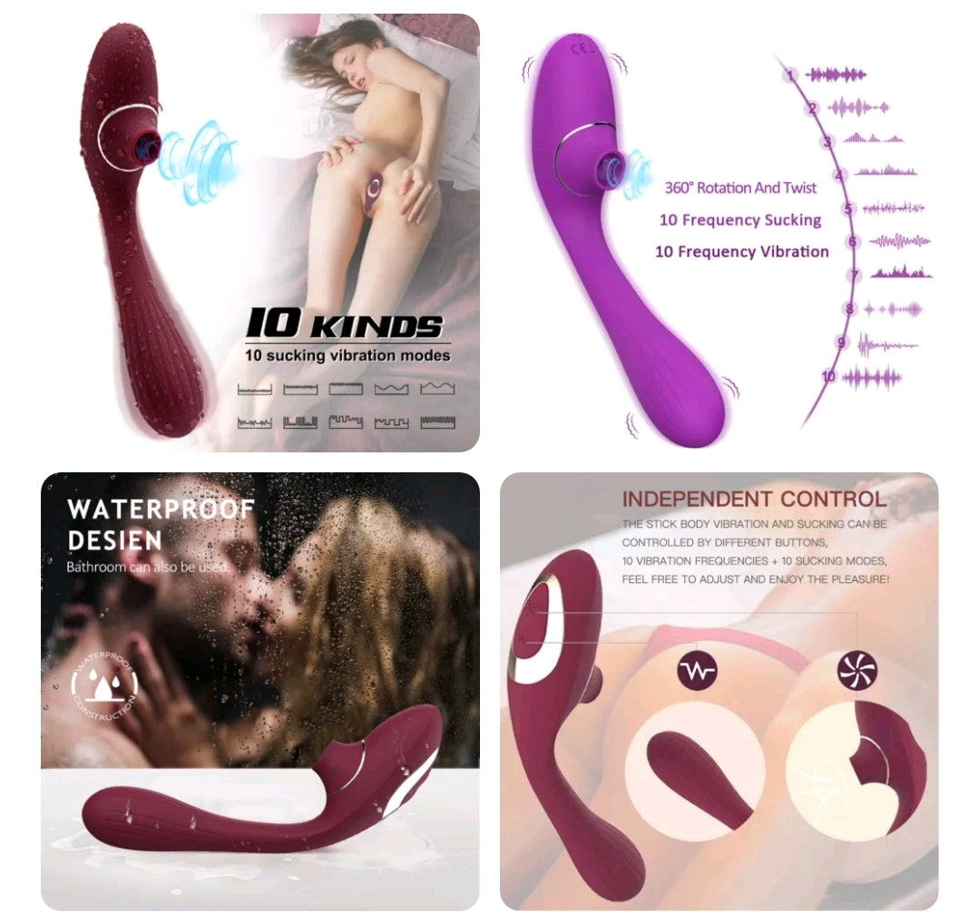 Succionador, vibrador, dildo