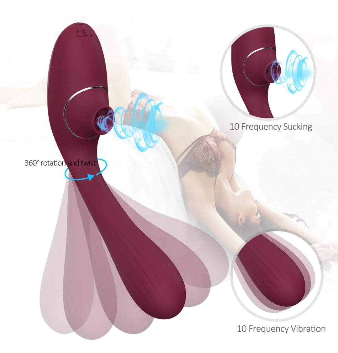 Succionador, vibrador, dildo