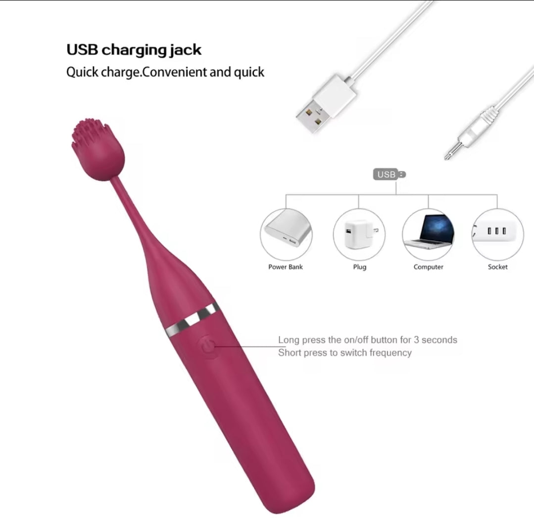 Vibrador recargable 3 en 1 vribaciones 10 N