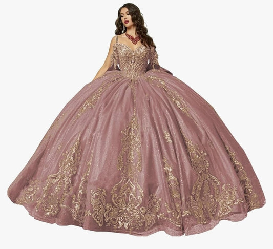 Vestido 15 años Dusty Rose